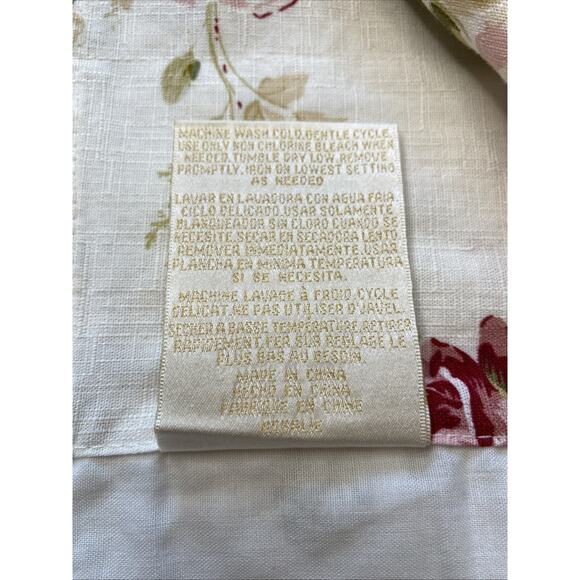 Piper & Wright Rosalie Valance Curtain Straight 86"x19 Floral Cottagecore Lace - Picture 9 of 12